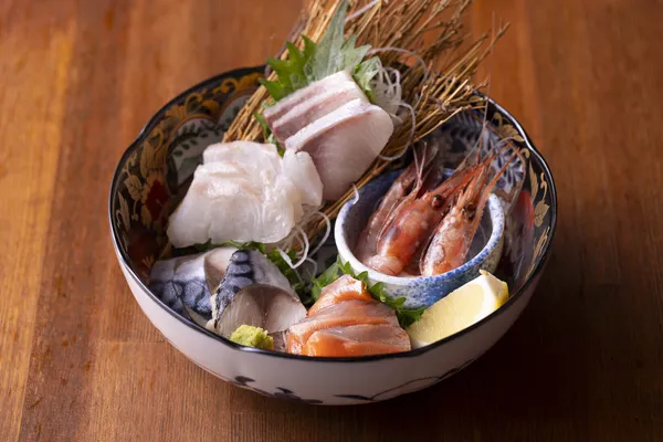新鮮な海鮮料理